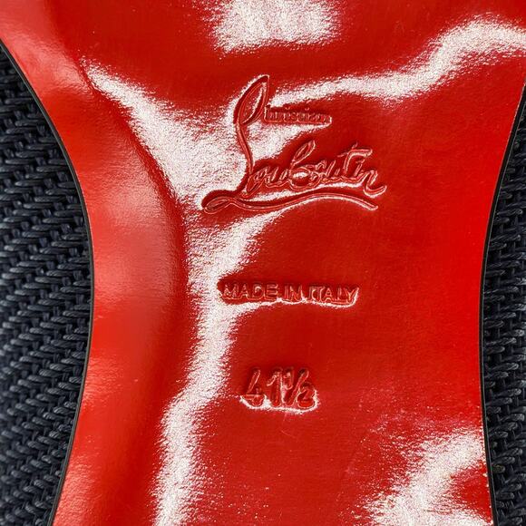 Christian Louboutin Greggo Oxford Leather Shoes Blue EU 41.5 US 8.5 - New $995 - Picture 7 of 8